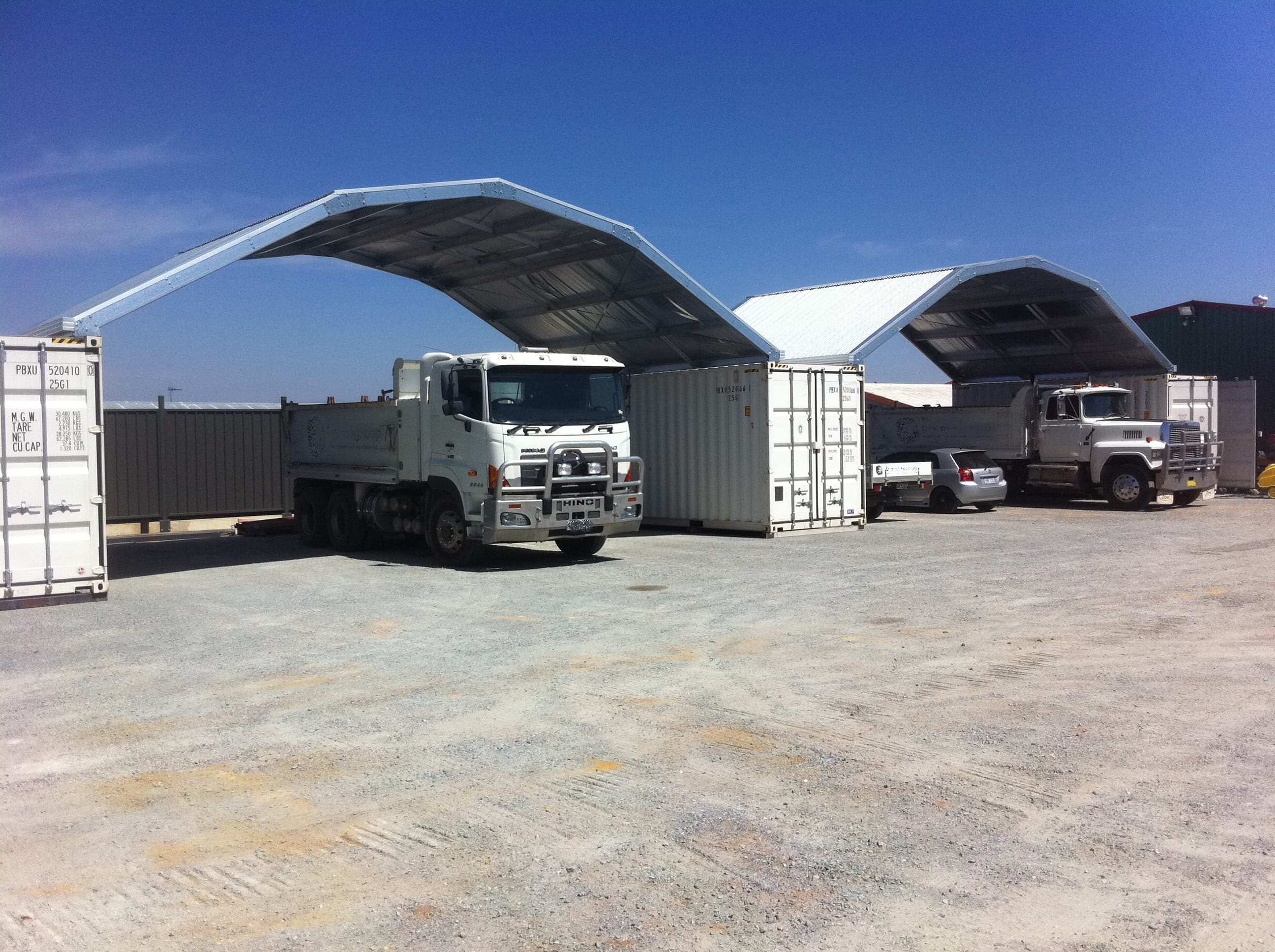 Double Gambrel PodRoof as Truck Bays